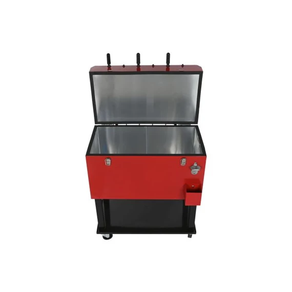 Hűtő lábakkal csocsó mintával 71x62x85 cm