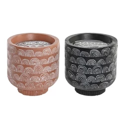 Illatgyertya Citromfű illatú 14x14x15 cm 2 féle