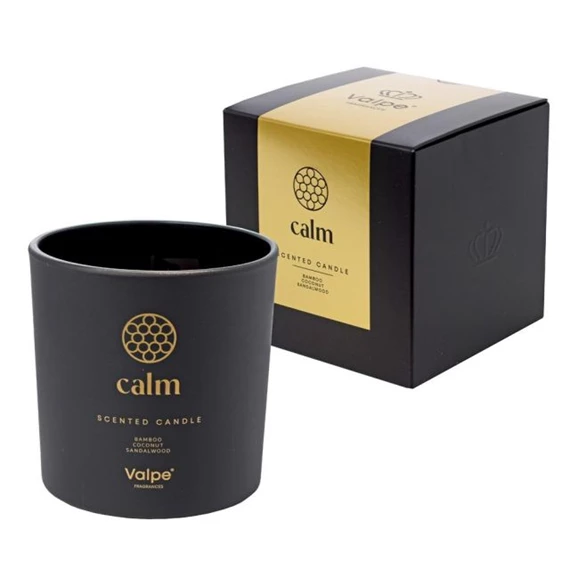 Illatgyertya dobozban Calm, 10x10x10 cm