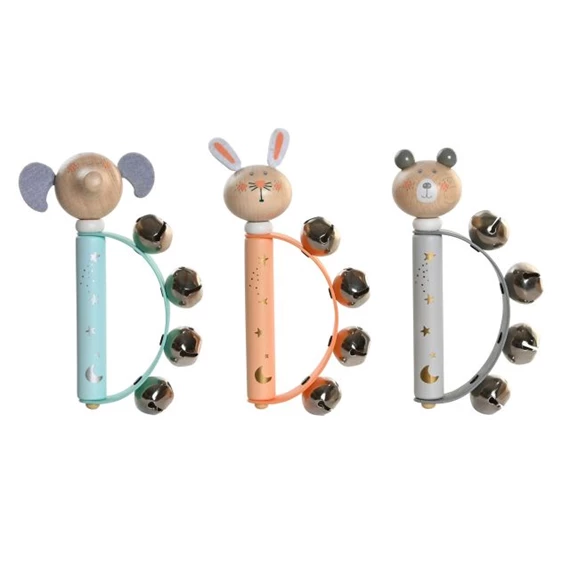 Játék csörgő 12x5x17,5 cm 3 féle