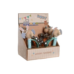 Játék csörgő 12x5x17,5 cm 3 féle