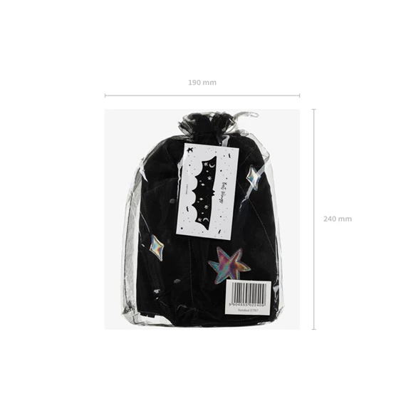 Jelmez denevérszárny fekete