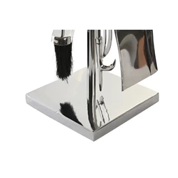 Kandalló szett nikkelezett 11x3x69 cm S/4