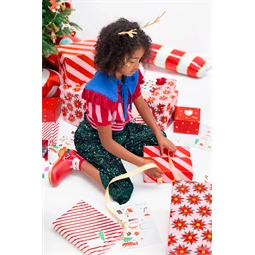 Karácsonyi matricák téli erdő, mix 2-7x2-6,5 cm