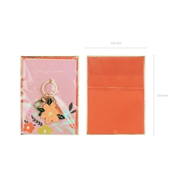 Kártya kulcstartóval 12x16 cm