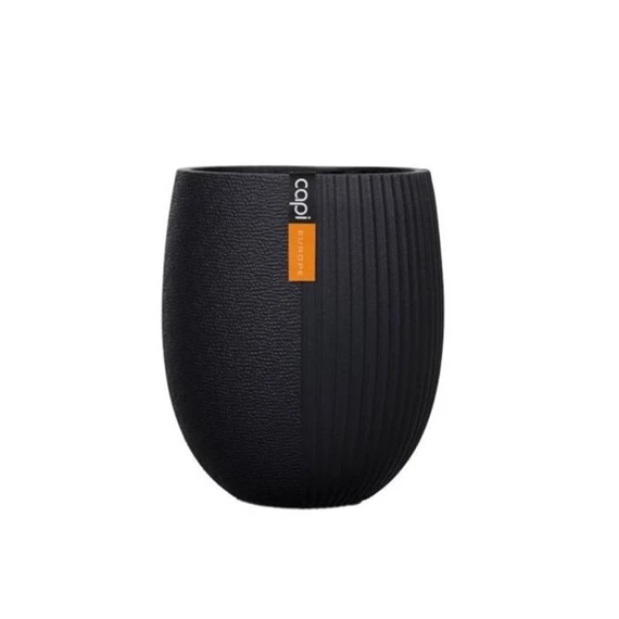 Kaspó kerek, 3D csíkos 13x13x15,5 cm