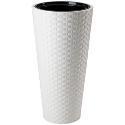 RATTANA SLIM kaspó kerek, ültető betéttel 30 cm