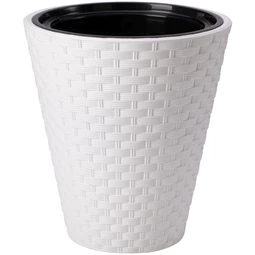 RATTANA kaspó kerek, ültető betéttel 30 cm