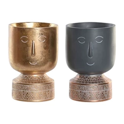 Kaspó arccal 12,5x12,5x19 cm 2 féle