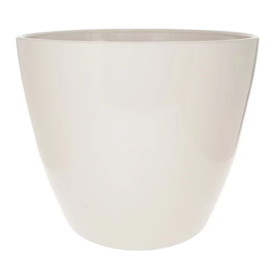 Kaspó kerek, mázas 13,5x13,5x12,5 cm