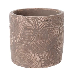 Kaspó levél mintával 16x14,5 cm