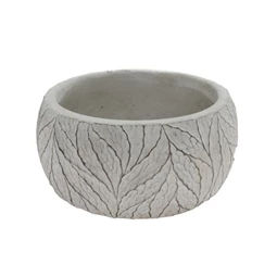 Kaspó levél mintával 16,5x16,5x9 cm