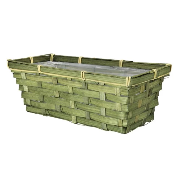 Kosár ültethető, négyszögletes 25x12x9 cm