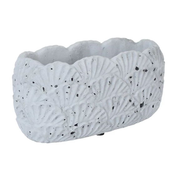 Kaspó ovális legyező mintával 28,5x13,5x13,5 cm