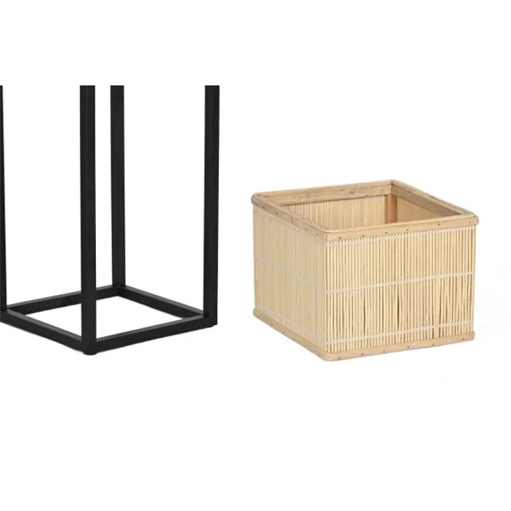 Kaspó szett állvánnyal 28x28x80 cm S/3