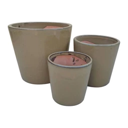 Kaspó szett kül-, beltéri, fagyálló 30x26, 24x21, 19x18 cm S/3