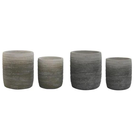 Kaspó szett kerek 17x17x20 cm 2 féle S/2