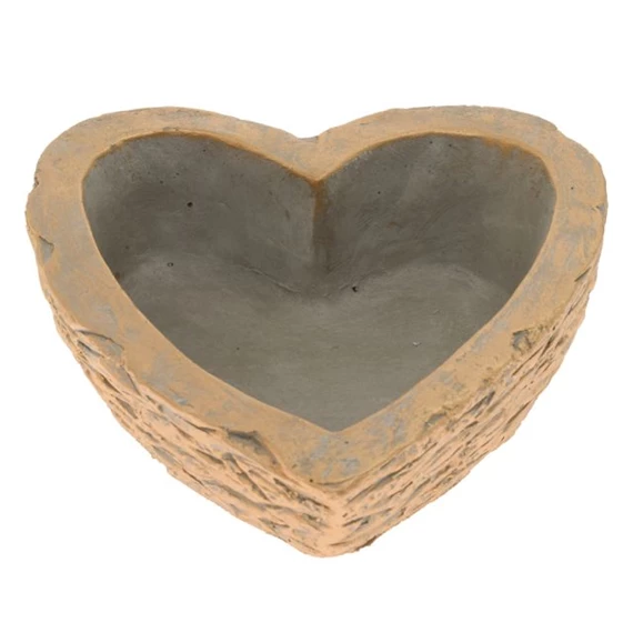 Kaspó szív alakú 23 cm