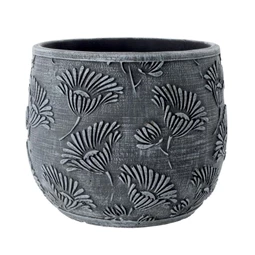 Kaspó virág mintával 16,5x16,5x13,5 cm