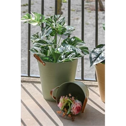 Kaspó vödör füllel 30x30x30 cm 3 féle