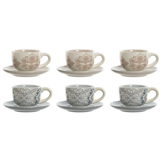 Kávés készlet 20x18x20 cm 2 féle S/6