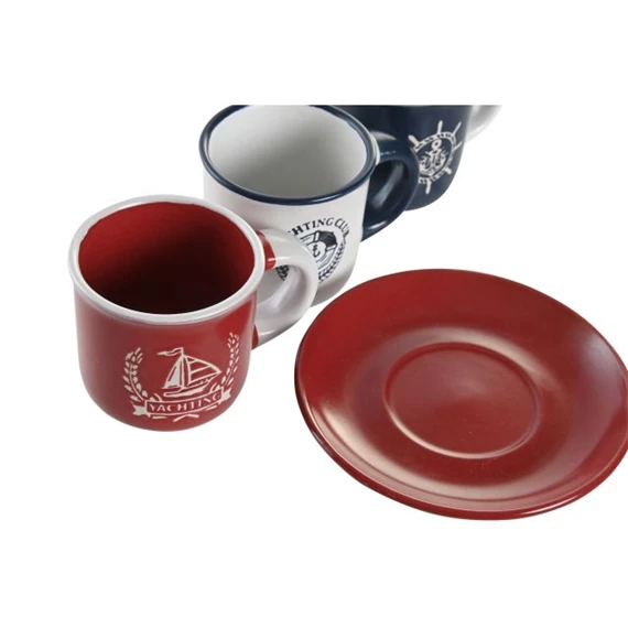 Kávés készlet 11x11x2 cm 90 ml S/6 