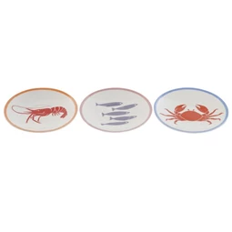 Kávés készlet, rák, hal mintával 8,5x6x5 cm 3 féle