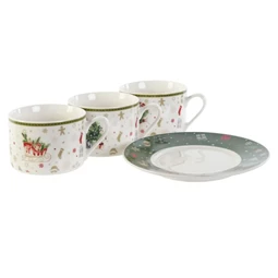 Kávés szett 8x7,5x5,7 cm 200 ml S/6