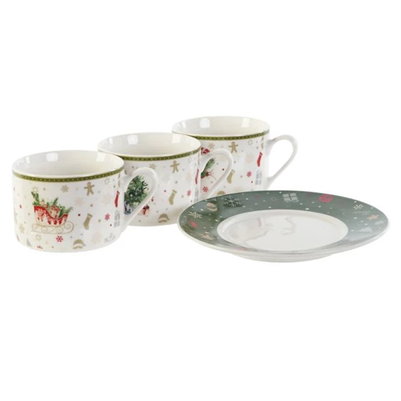 Kávés szett 8x7,5x5,7 cm 200 ml S/6