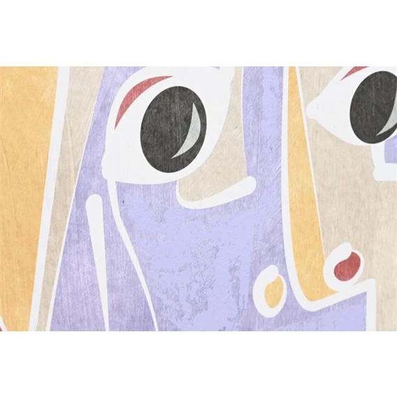 Kép absztrakt arcok 83x4x83 cm 2 féle