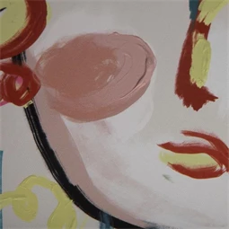 Kép absztrakt arcok 70x3,7x50 cm 2 féle