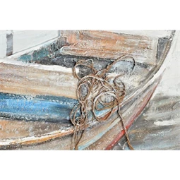 Kép csónakok, kézzel festett 150x4x120,5 cm