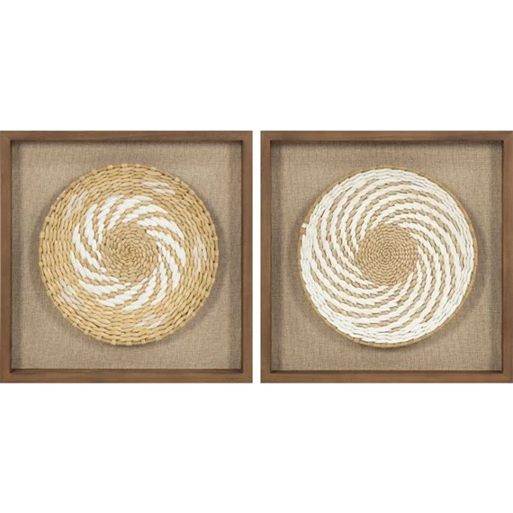 Kép keretes, 3D-s 35x3,6x35 cm 2 féle