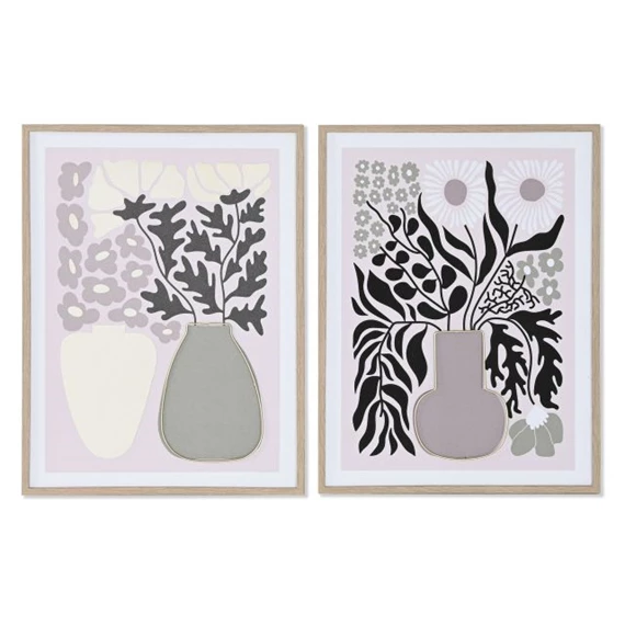 Kép keretes, 3D vázás 45x2,2x60 cm 2 féle