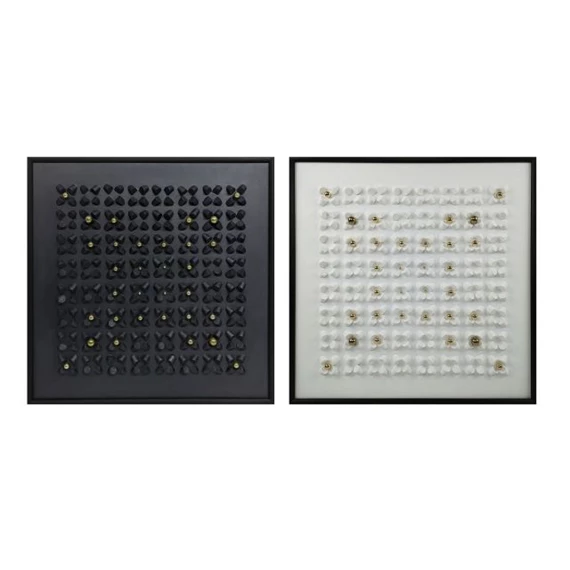 Kép keretes, absztrakt 100x3,5x100 cm 2 féle