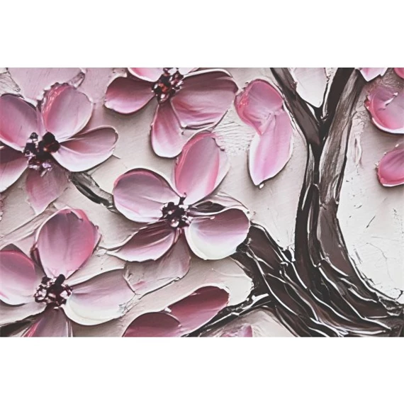 Kép keretes, cseresznyefa 103x4x103 cm 2 féle