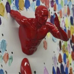 Kép keretes, ember 80x3,5x80 cm 2 féle