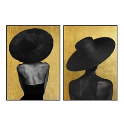 Kép keretes, kézzel festett 103x4,5x143 cm 2 féle