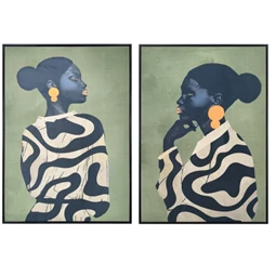 Kép keretes, nő 83x4,5x123 cm 2 féle