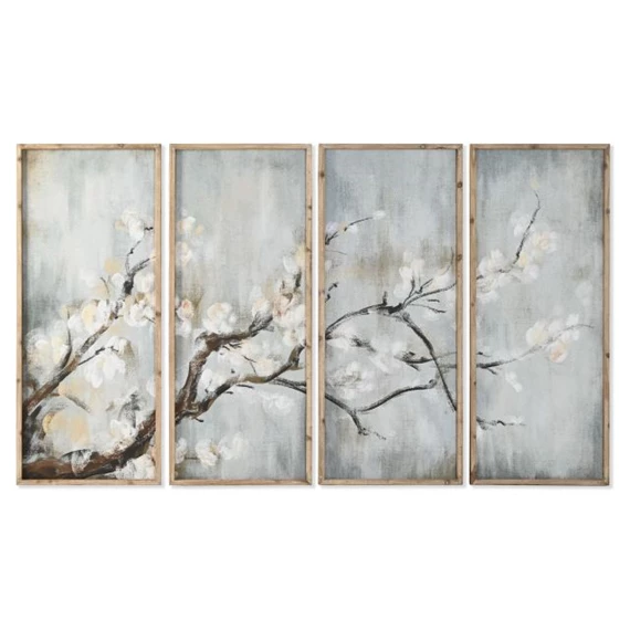 Kép keretes, szett cseresznyefa 200x2,5x120 cm S/4