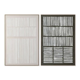 Kép keretes, vonalakkal 83x4,5x123 cm 2 féle