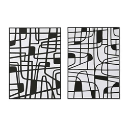 Kép keretes, vonalakkal 103x4,5x143 cm 2 féle