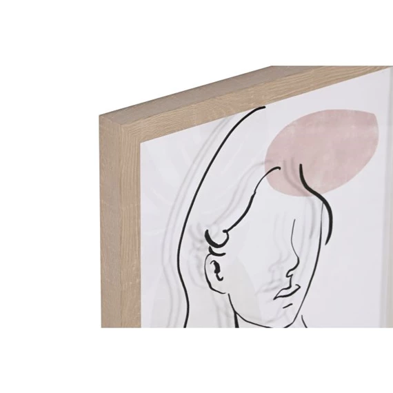 Kép nő, keretes 33x2,5x43 cm 2 féle