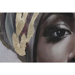 Kép afrikai nő, keretes 80x3,5x120 cm 2 féle