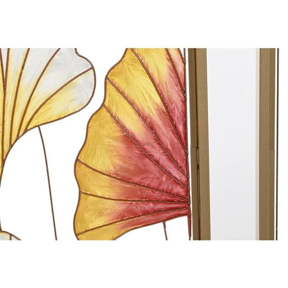 Kép szett leveles 122x3x122 cm S/3