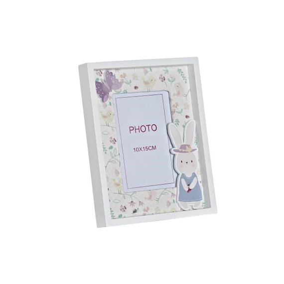 Képkeret nyúl 10x15 cm
