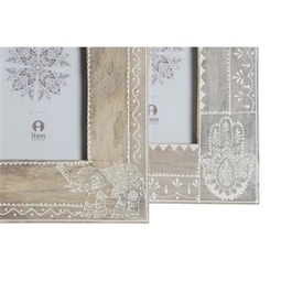 Képkeret elefánt és kéz mintás 10x15 cm 2 féle