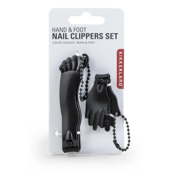 Kéz és láb formájú körömcsipesz szett