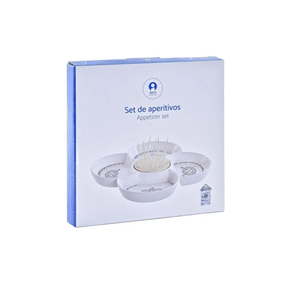 Kínáló előételhez 25x25x10 cm