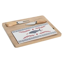 Kínáló szett előételhez 24,5x20x1,2 cm S/4